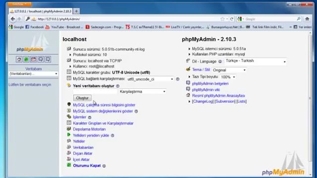 Php Kurulumu Localhost PhpMyAdmin смотреть онлайн