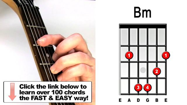How to play B minor - Guitar Bar Chords смотреть онлайн
