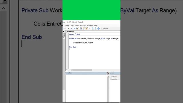 excel tutorial for intermediate การใส่code เพื่อปรับขนาดคอลัมน์อัตโนมัติ смотреть онлайн