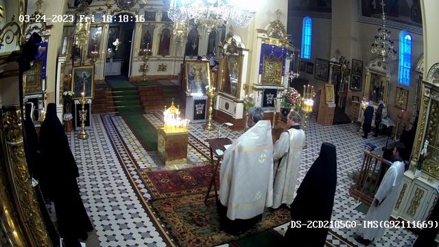 24.03.2023. Пятница. Великое повечерие, Утреня. Поминовение усопших. Прп. Феофана исп. Сигрианского смотреть онлайн