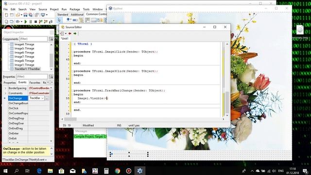 Уроки лазарус Компоненти image,TrackBar, Edit Практична робота №2 смотреть онлайн