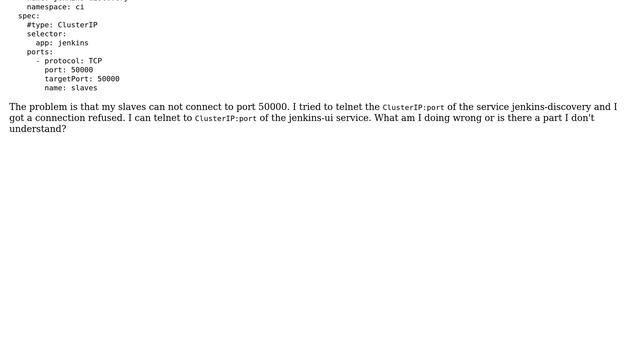 Kubernetes: Can not telnet to ClusterIP Service inside my Cluster смотреть онлайн