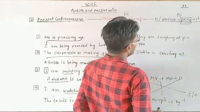 Active and passive voice (present continuous tense) смотреть онлайн