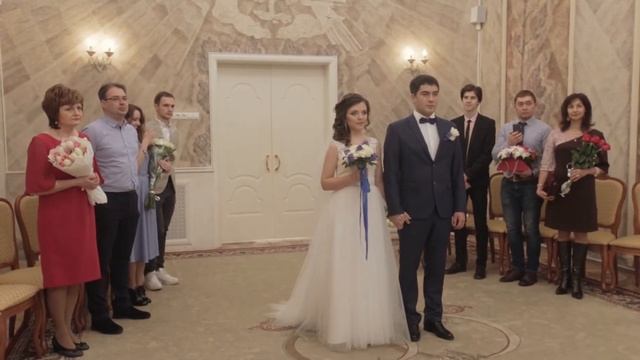 Татьяна и Илья съёмка регистрации брака в ЗАГСе смотреть онлайн