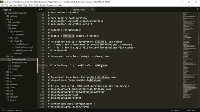 Aula 10 Curso de programação web com java e play framework 1 5 Cadastro estudantes Criando bd смотреть онлайн