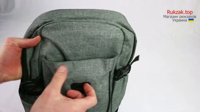 Купить Модный мужской рюкзак с USB зарядкой (черный, серый) смотреть онлайн
