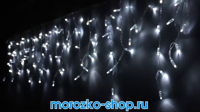Бахрома, 112 W LED, влагозащитный колпачок, 3х0.5 м, проз.провод, Rich LED RL-i3*0.5-CT/W смотреть онлайн