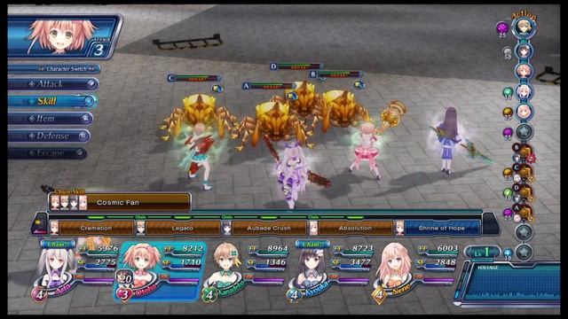 Omega Quintet - Post game intemediate leveling (Advanced Mode) смотреть онлайн