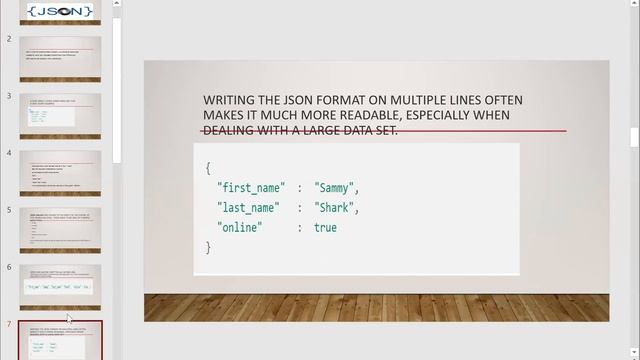 simple presentation about JSON смотреть онлайн