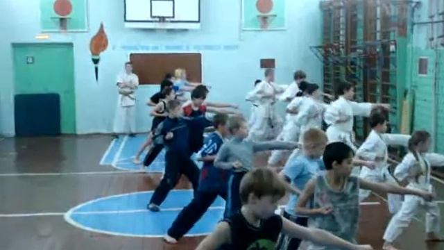 кю-тэст (экзамен на пояса) ВСК ВИТЯЗЬ Сокольники 2008год смотреть онлайн
