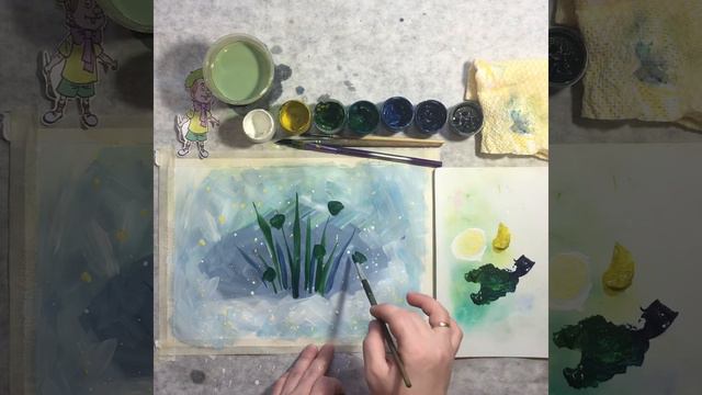 Рисуем подснежники смотреть онлайн