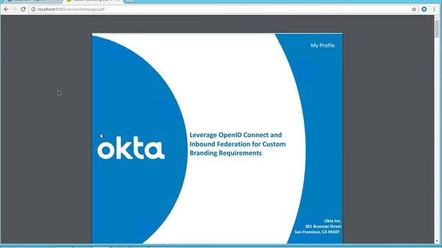 Okta OpenId Connect Demo смотреть онлайн