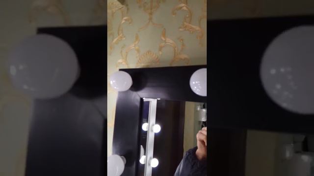 Гримёрное зеркало из дерева, чёрное смотреть онлайн