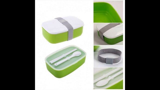 Ланч-бокс с двумя отделениями и приборами, 1,2 л