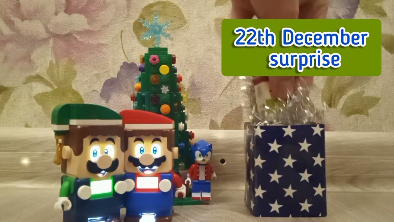 My Christmas & New Year Advent Calendar mini surprises by Lego Super Mario & Luigi. Day 22 #shorts смотреть онлайн