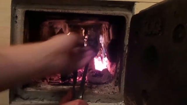 Жарим подчеревку в печке (шашлык без мангала). Жизнь в селе. Влог смотреть онлайн