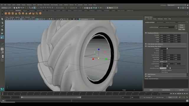 Моделирование 3d объектов, пример создания колеса смотреть онлайн