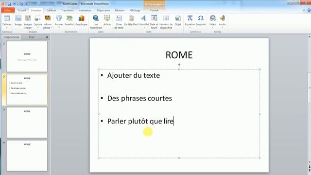 Faire un exposé avec Powerpoint смотреть онлайн