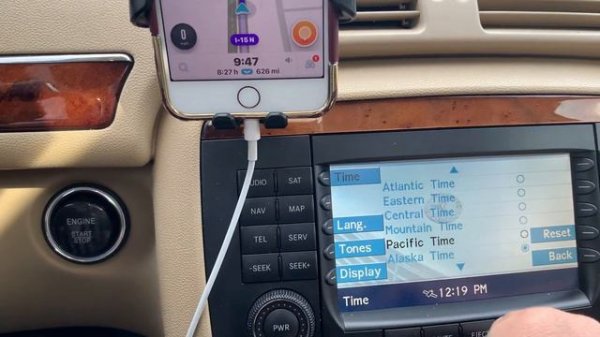 How to set the clock of Mercedes benz R class