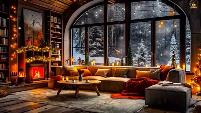 Warm Jazz Music for Studying, Unwind in Cozy Coffee Shop Ambience ☕ Relaxing Jazz Instrumental Musi смотреть онлайн
