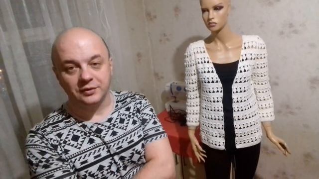 Молочный кардиган крючком. На финишной прямой. смотреть онлайн