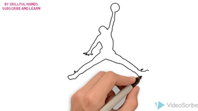 How to Draw an Air jordan Logo / Как нарисовать Логотип Air jordan смотреть онлайн