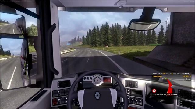 Euro Truck Simulator 2 Multiplayer [Поездка №1] смотреть онлайн
