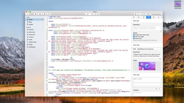 RapidWeaver 8 Social Media Meta Tags смотреть онлайн