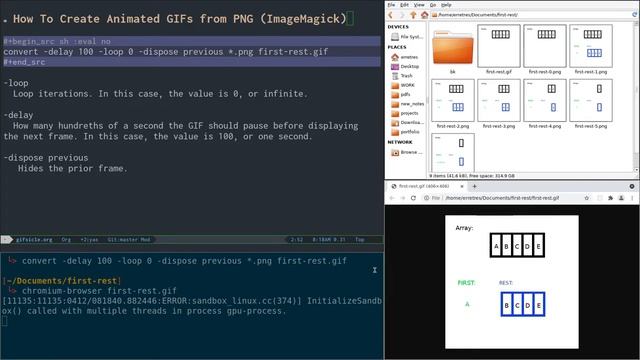 How To Create Animated GIFs from PNG (ImageMagick) смотреть онлайн