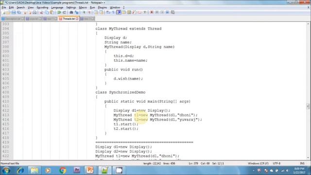 Lesson - 6 : Threads - Synchronization in Java Programming смотреть онлайн