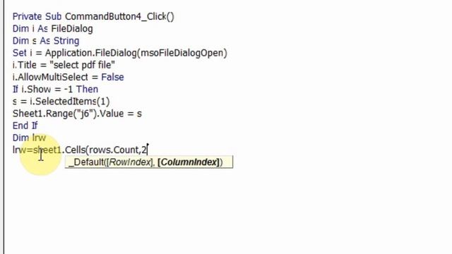 Add Pdf file to excel sheet | excel VBA смотреть онлайн