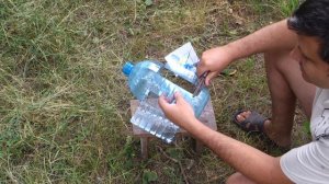 «Механическое» пугало из пластиковой бутылки ПЭТ своими руками