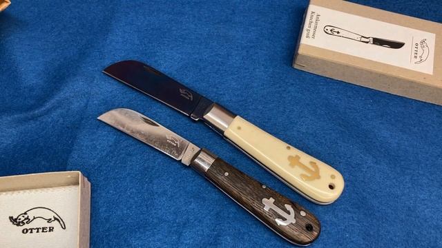 BLUED! OTTER-Messer Anchor knife 173KN смотреть онлайн