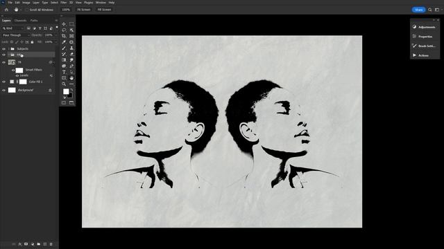 How to Make a Rorschach Inkblot Effect in Photoshop смотреть онлайн