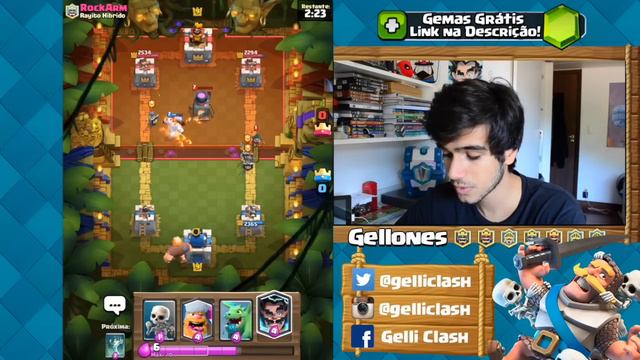 JOGUEI O NOVO DESAFIO DA BANDIDA DO CLASH ROYALE!! смотреть онлайн