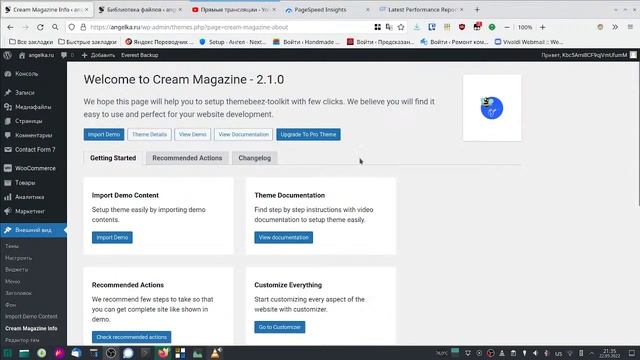 Theme Cream Magazine review and test смотреть онлайн