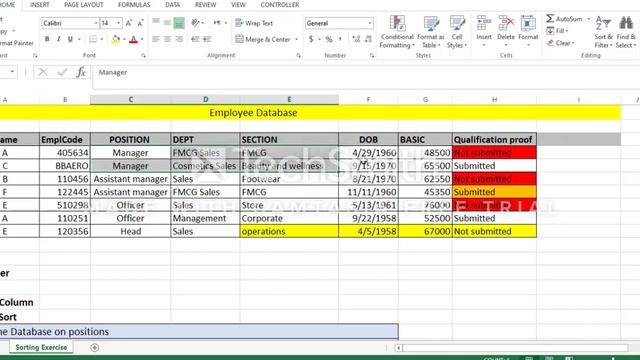 EXCEL TUTORIALS-LESSON 4 SORTING & SUBTOTALS | FREE EXCEL LESSONS смотреть онлайн