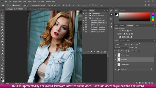 New Best Oil Paint Photoshop Action Free Download смотреть онлайн