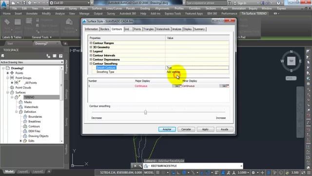 AUTOCAD CIVIL 3D 2016 SESION 11 CONFIGURACION Y EDICION DE LA SUPERFICIE TERCERA PARTE смотреть онлайн