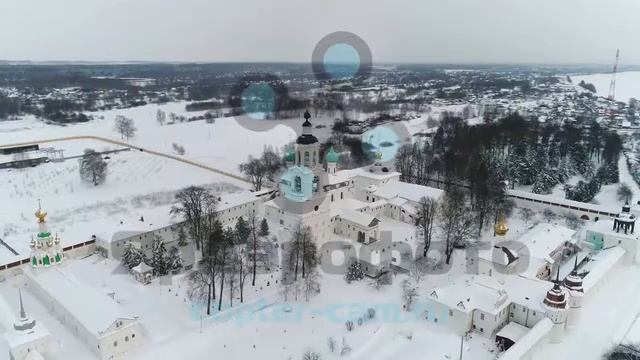 Свято-Введенский Толгский женский монастырь. Зимняя аэросъемка. Ярославль. (1) смотреть онлайн