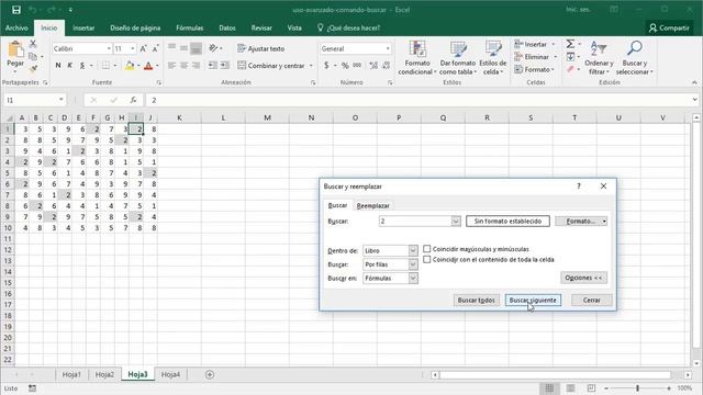 Usar al máximo el comando Buscar en Excel смотреть онлайн