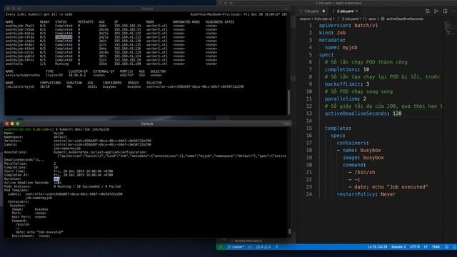 K11 - DaemonSet, Job, CronJob trong Kubernetes смотреть онлайн