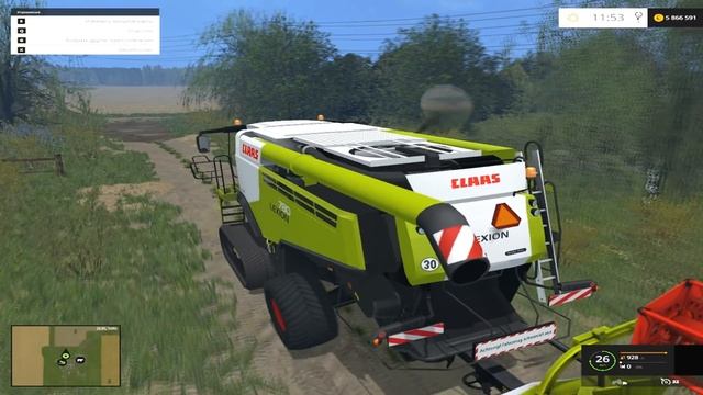 Farming Simulator 2015 mod harvester CLAAS LEXION 780 смотреть онлайн