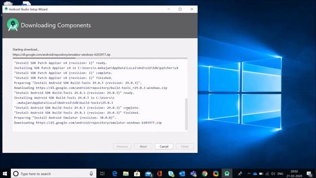 How to install Android Studio on Windows 10 |Install Android Studio 3.6.1| First Android applicatio смотреть онлайн