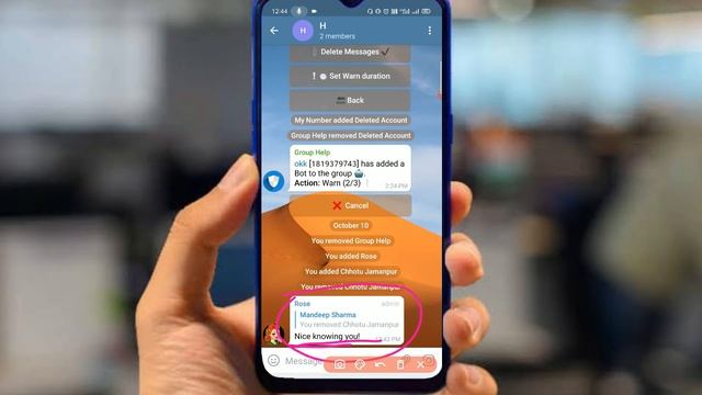 How to auto delete kick message in Telegram group | Rose kick message delete automatically. смотреть онлайн