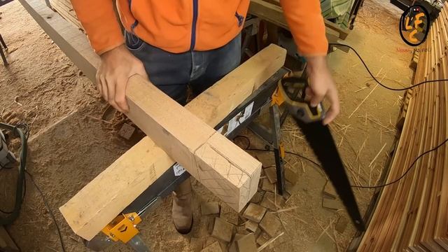 33.G Préparation des chevrons en chêne, à l'ancienne… (sous-titres) смотреть онлайн