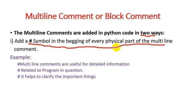 Types of Comments in python || Exploring Comment Types for Code Clarity || Lecture 14 смотреть онлайн