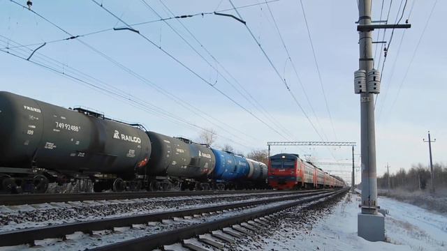 Медленный Электропоезд ЭД4М-0434 РЭКС сообщением Электрогорск - Москва смотреть онлайн