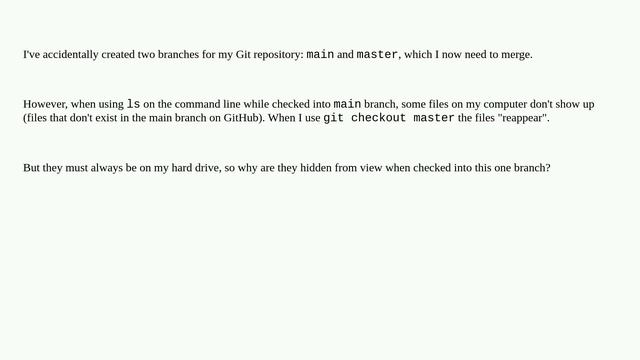 Is Git hiding files on my computer? смотреть онлайн