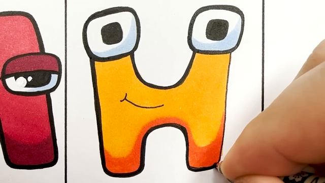 Drawing Russian Alphabet Lore (А-Я) / How to draw Alphabet Lore MEMES смотреть онлайн